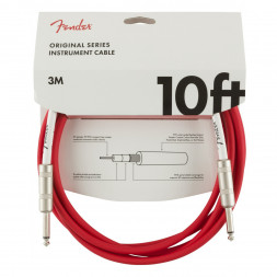Инструментальный кабель Fender Original Series 10 Ft, 3 м, Jack 6.3, красный