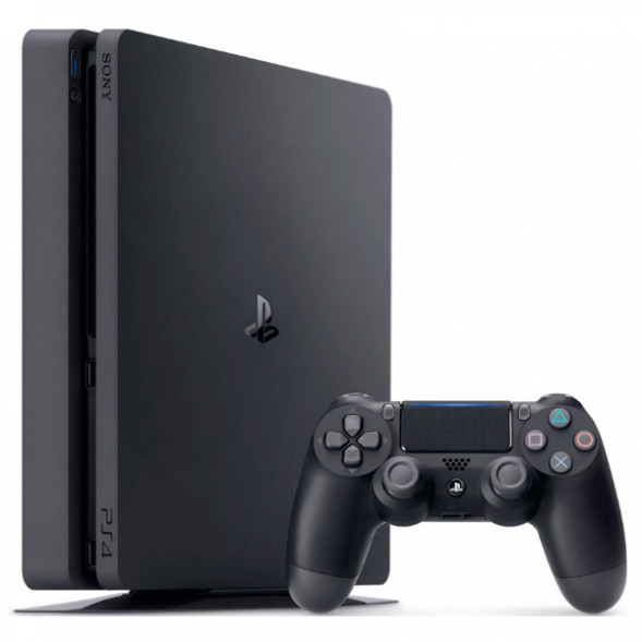 Игровая приставка Sony PlayStation 4 Slim 500 ГБ HDD, черный в Липецке