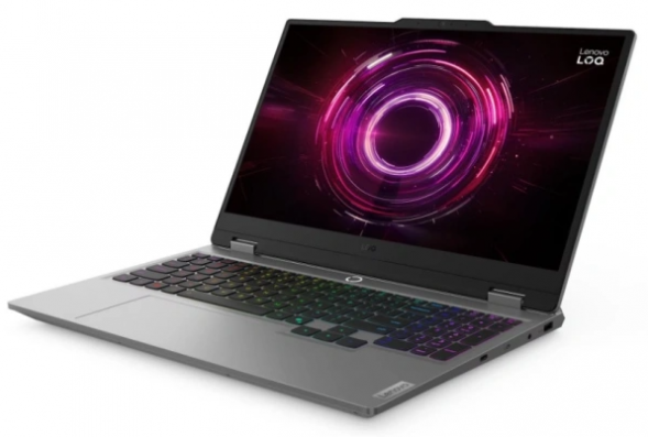 Ноутбук Lenovo LOQ 15AHP10 (83JG003EPB) (15.6 &amp;quot;, Ryzen 7 250 3.3 ГГц, 8 ядер, 16 Гб DDR5, 512 Гб SSD, GeForce RTX 5050, Windows 11 Home), Серый в Липецке