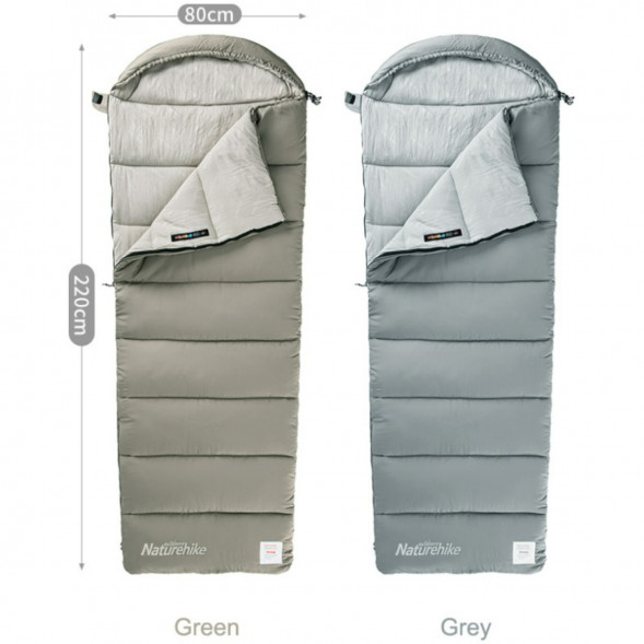 Спальный мешок Naturehike M300 (правый), зеленый в Липецке