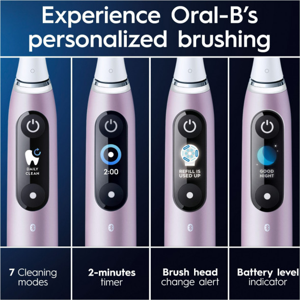 Электрическая зубная щетка Oral-B iO Series 9s (387194), Розовый кварц в Липецке