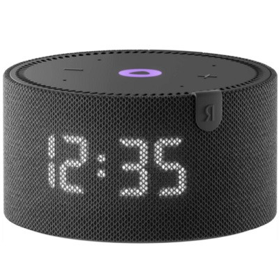 Умная колонка Яндекс Новая Станция Мини (с часами) - умная колонка с Алисой, черный оникс в Липецке