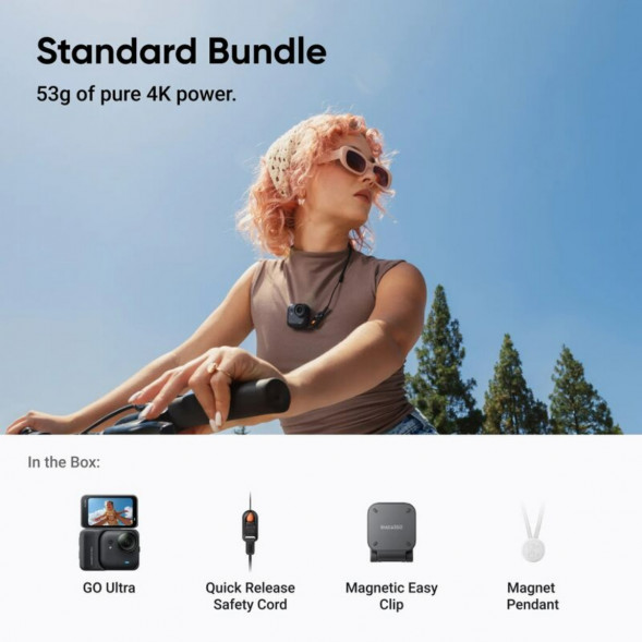 Экшн-камера Insta360 GO Ultra Standard Bundle, Black в Липецке