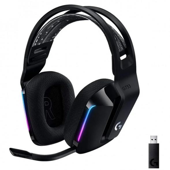 Игровая гарнитура Logitech G733 RGB Headset Wireless, Black в Липецке