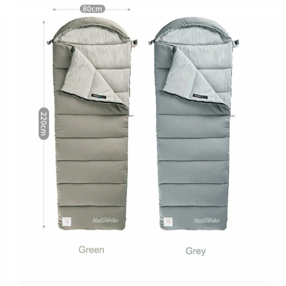 Спальный мешок Naturehike Envelope M180 (левый), зелёный в Липецке