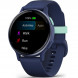 Умные часы Garmin Vivoactive 5, синие с металлически-синим безелем и силиконовым ремешком 010-02862-12 в Липецке