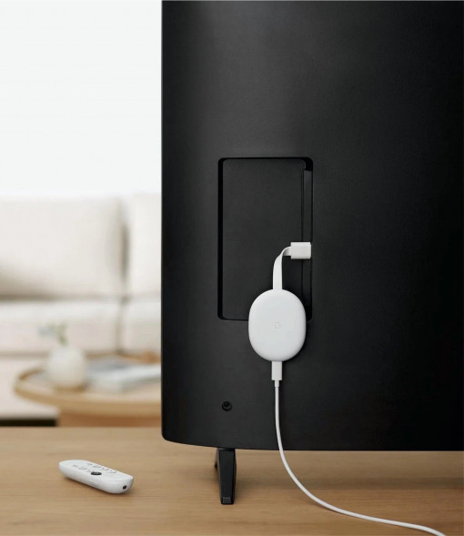ТВ-приставка Google Chromecast c Google TV, snow в Липецке