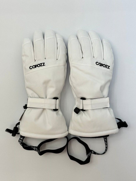Перчатки горнолыжные сноубордические Copozz (белый, L) в Липецке