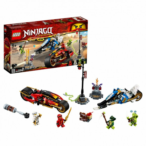 Конструктор LEGO Ninjago 70667 Мотоцикл-клинок Кая и снегоход Зейна в Липецке