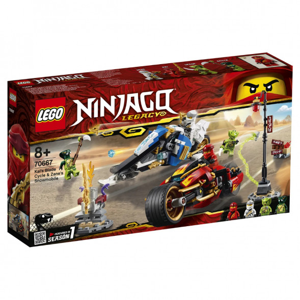Конструктор LEGO Ninjago 70667 Мотоцикл-клинок Кая и снегоход Зейна в Липецке