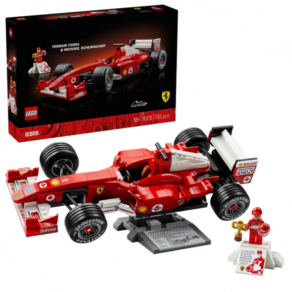 Конструктор LEGO Icons 11375 Ferrari F2004 и Михаэль Шумахер в Липецке