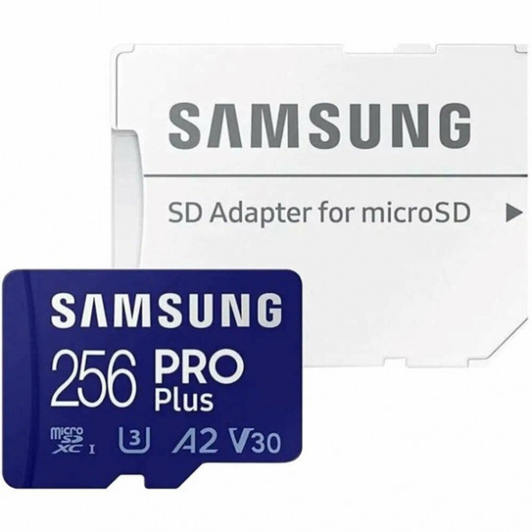 Карта памяти micro SDXC 256Gb Samsung PRO Plus U3 A2 V30 180/130MB/s в Липецке