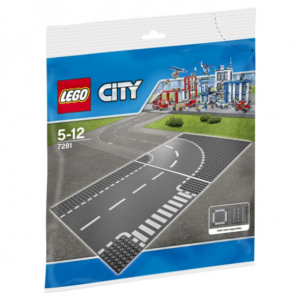 Конструктор LEGO City 7281 Т-образный перекрёсток и поворот в Липецке