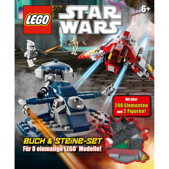 Книга и набор кубиков LEGO Star Wars Buch &amp;amp; Steine-Set Fur 8 einmalige Lego Modelle! в Липецке