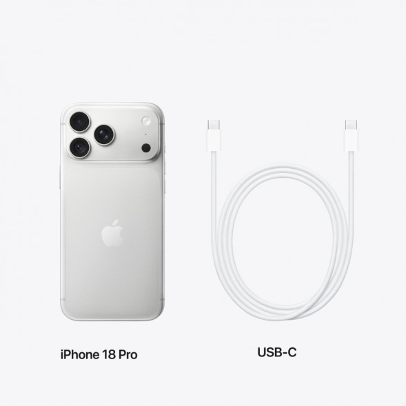 Смартфон Apple iPhone 18 Pro 512GB (SIM + eSIM), Silver в Липецке