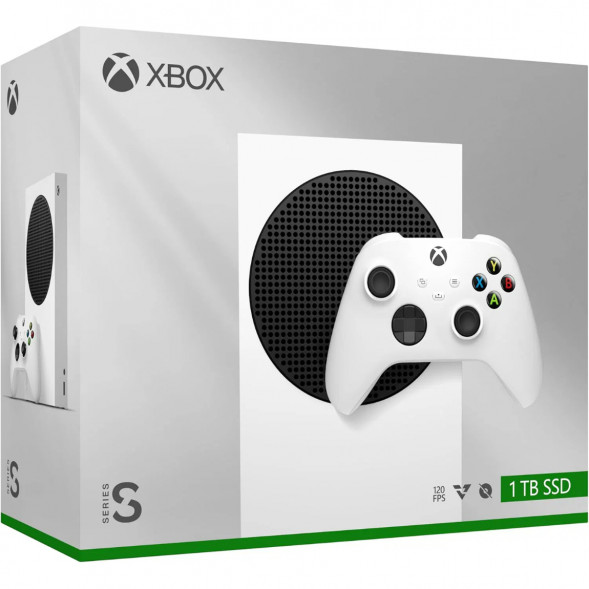 Игровая приставка Microsoft Xbox Series S, 1 ТБ, белый в Липецке