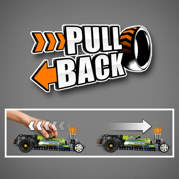 Конструктор LEGO Technic 42103 Драгстер в Липецке