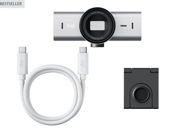 Веб-камера Logitech MX Brio 4K, Pale Grey в Липецке