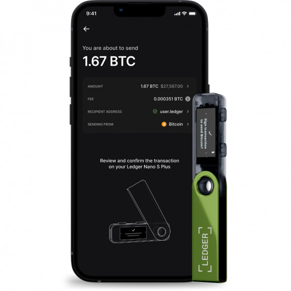 Криптокошелек Ledger Nano S Plus 1 шт., Oxidate Green в Липецке