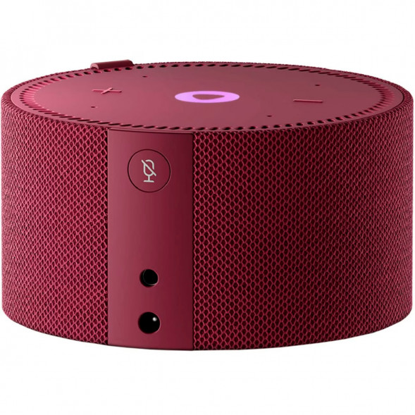 Умная колонка Яндекс Новая Станция Мини (с часами) - умная колонка с Алисой, красный гранат в Липецке