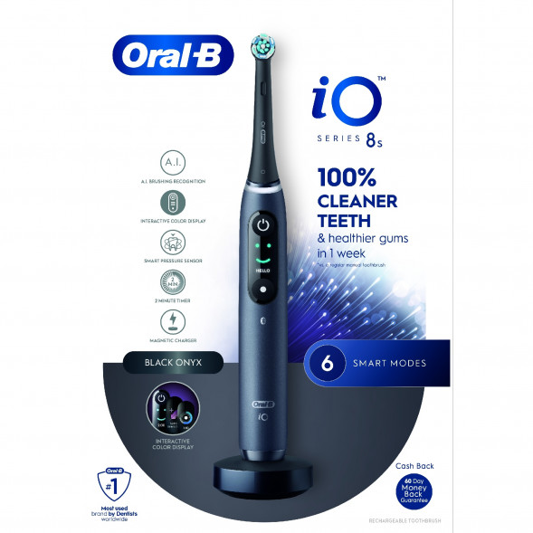 Электрическая зубная щетка Oral-B iO Series 8s, Black Onyx в Липецке