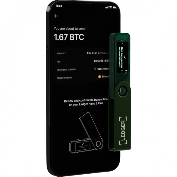 Криптокошелек Ledger Nano S Plus 1 шт., Emerald Green в Липецке