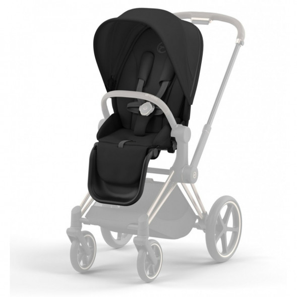 Коляска 2 в 1 Cybex Priam IV Sepia Black, шасси Rosegold в Липецке