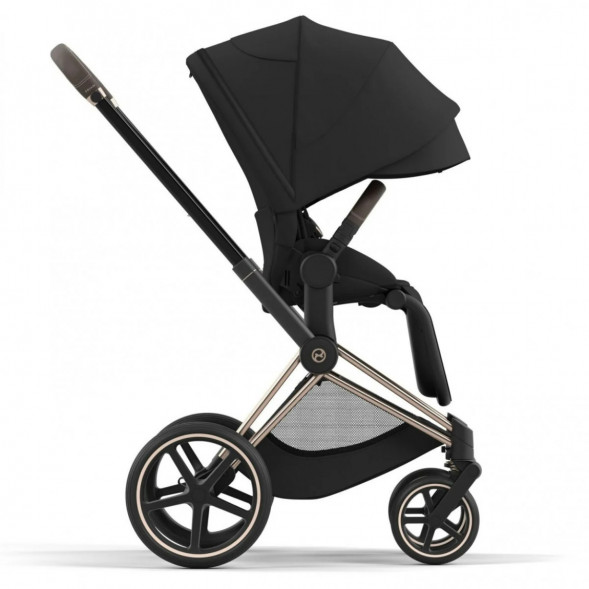 Коляска 2 в 1 Cybex Priam IV Sepia Black, шасси Rosegold в Липецке