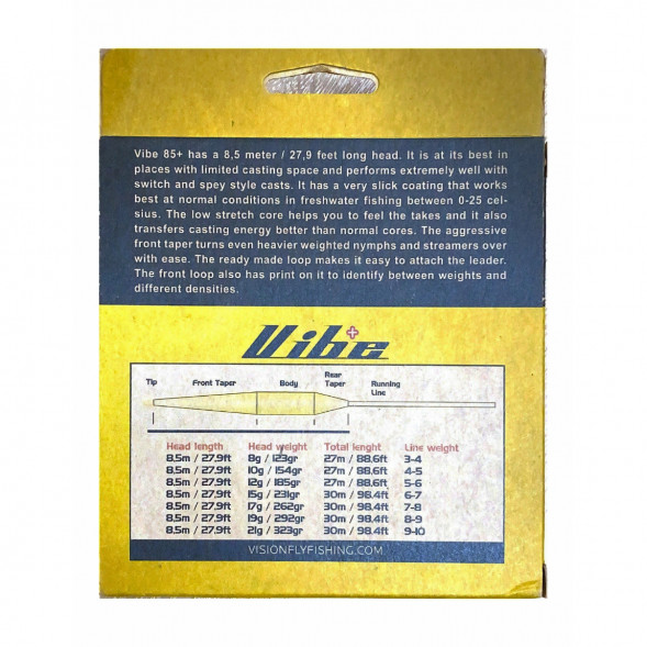Рыболовный шнур Vision Vibe 85+ Rods 6-7 Floating Head Weight VKL6F в Липецке