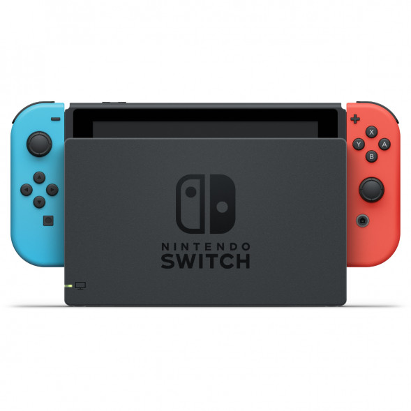Игровая приставка Nintendo Switch OLED 64 ГБ, неоновый синий/неоновый красный в Липецке