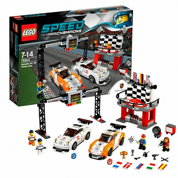 Конструктор LEGO Speed Champions 75912 Финишная линия гонки Porsche 911 GT в Липецке