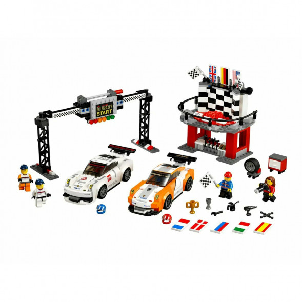 Конструктор LEGO Speed Champions 75912 Финишная линия гонки Porsche 911 GT в Липецке