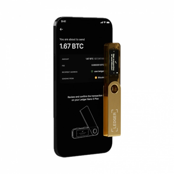 Криптокошелек Ledger Nano S Plus 1 шт., золотой в Липецке