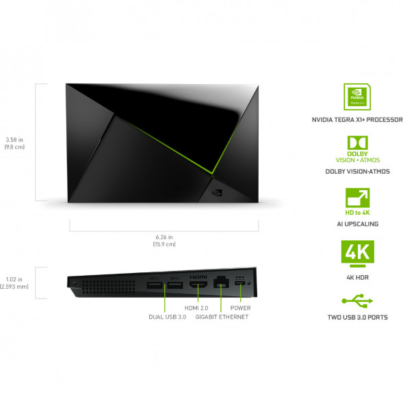 ТВ-приставка NVIDIA SHIELD TV PRO, черный в Липецке