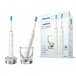 Набор из 2 электрических зубных щеток Philips Sonicare DiamondClean 9000 HX9914/55, белый