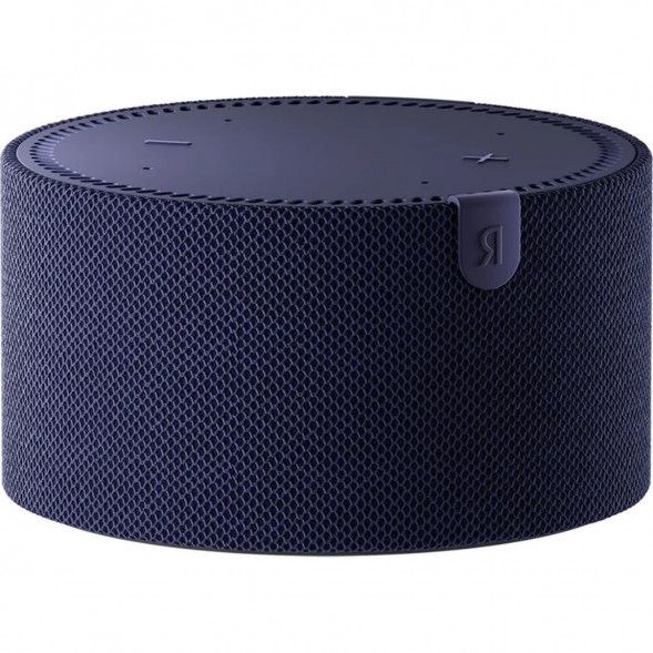 Умная колонка Яндекс Новая Станция Мини (с часами) - умная колонка с Алисой, синий сапфир в Липецке