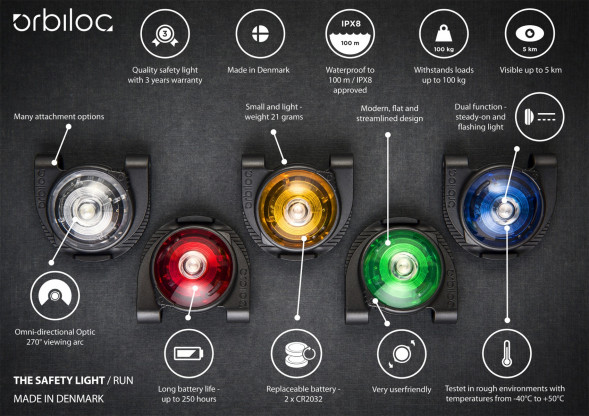 Фонарь для собак Orbiloc Dog Dual Signal Colours, синий в Липецке