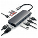 USB-концентратор Satechi Aluminum Type-C Multimedia Adapter (ST-TCMM8PA), разъемов: 4, space gray в Липецке