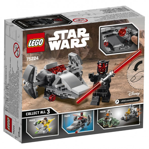 Конструктор LEGO Star Wars 75224 Микрофайтеры Корабль-лазутчик ситхов в Липецке