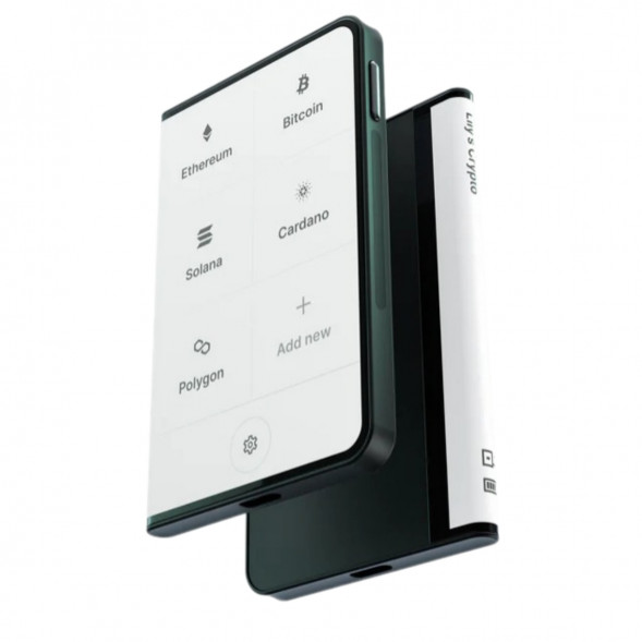 Аппаратный холодный криптокошелек Ledger Stax c чехлом Magnet Shell Black + Recovery Key в Липецке