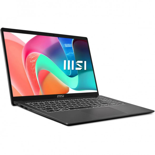 Ноутбук MSI Modern 15 F1MXG-1281RU (15.6&amp;quot;, IPS, Intel Core 5 120U, 10 ядер, 16 ГБ DDR5, SSD 512 ГБ, Intel Iris Xe Graphics, Windows 11), чёрный в Липецке