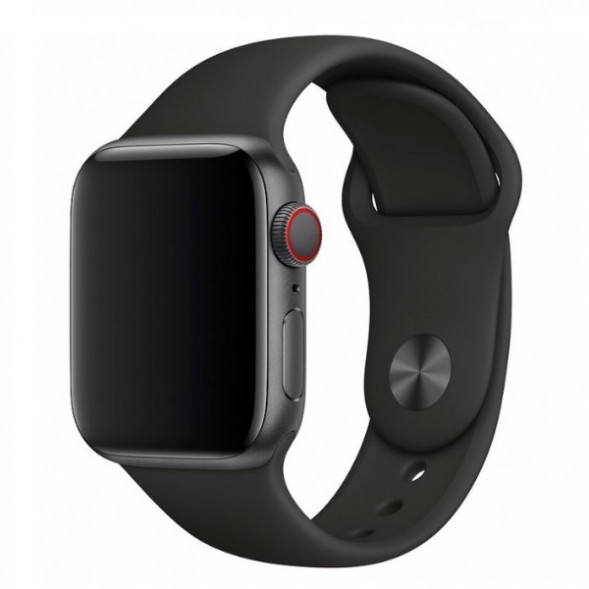 Ремешок для Apple Watch 44mm Black Sport Band (MTPL2ZM/A), черный в Липецке