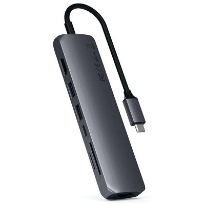 USB-концентратор Satechi SLIM MULTI-PORT (ST-UCSMA3), разъемов: 3, серый космос в Липецке