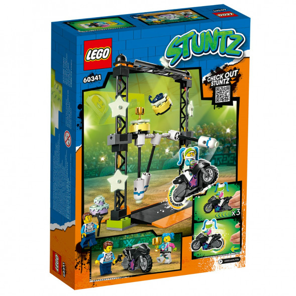 Конструктор LEGO City 60341 Трюковое испытание «Нокдаун» в Липецке