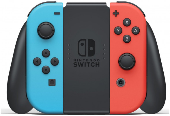 Игровая приставка Nintendo Switch rev.2 32 ГБ, красный/синий в Липецке