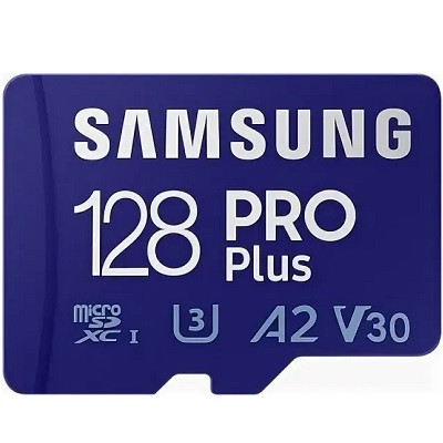 Карта памяти micro SDXC 128Gb Samsung PRO Plus U3 A2 V30 180/130MB/s (MB-MD128G-K) в Липецке