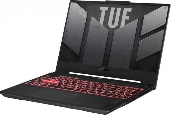 Ноутбук ASUS TUF Gaming 15 FA507NV-LP160 AMD Ryzen 5 7535HS, RAM 16 ГБ, SSD 512 ГБ, NVIDIA GeForce RTX 4060 для ноутбуков (8 Гб), Без системы, (90NR0E85-M00DT0), серый в Липецке