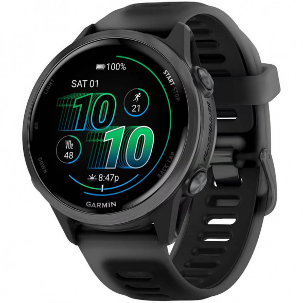 Умные часы Garmin Forerunner 570 42 мм Slate Grey Aluminium/Translucent Black 010-02970-00 в Липецке