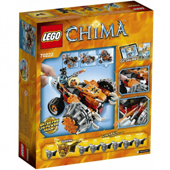 Конструктор LEGO Legends of Chima 70222 Огненный Вездеход Тормака в Липецке