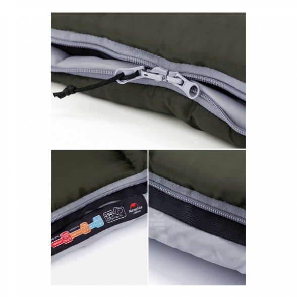 Спальный мешок Naturehike U350S (Правый), коричневый в Липецке